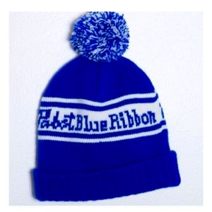 COPY - Pabst Blue Ribbon PomPom winter hat